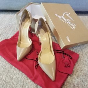 Christian Louboutin Iriza Nude 100 heels